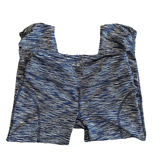 NEW Me Sheeky Athletic Capri Pants in Blue with Thin White Stripe Patter… - Picture 7 of 12